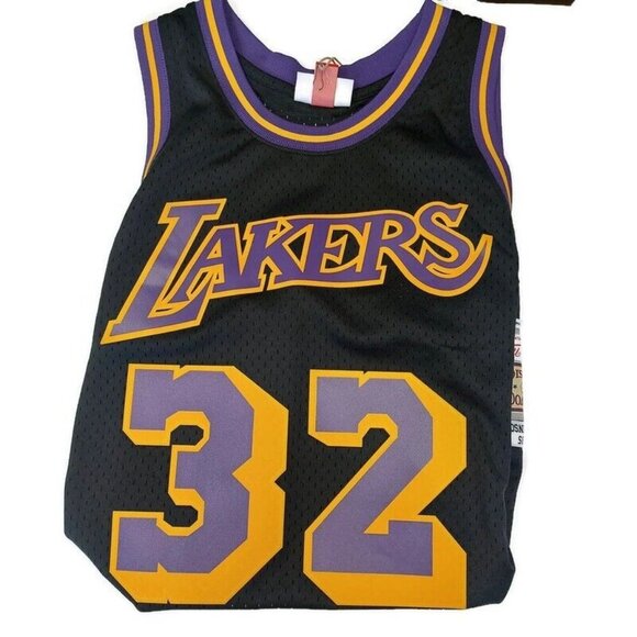 Mitchell & Ness Size L Los Angeles Lakers 1984-85 Magic Johnson Swingman Jersey - Picture 8 of 8